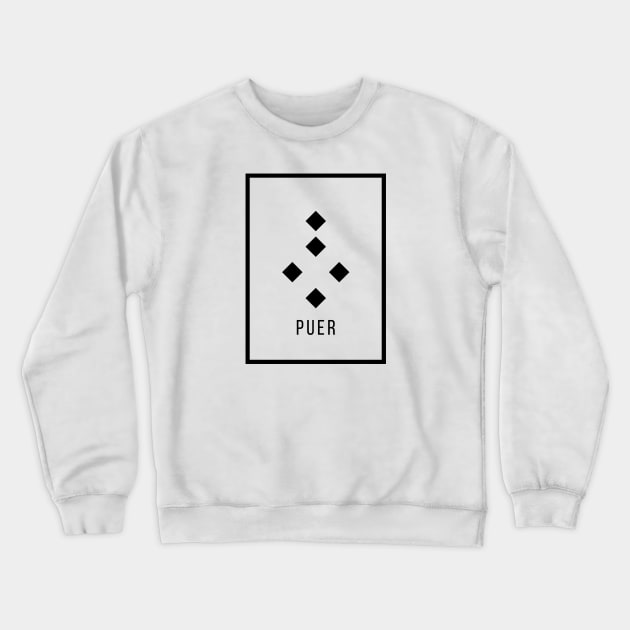 Puer Geomantic Figure Crewneck Sweatshirt by moonlobster